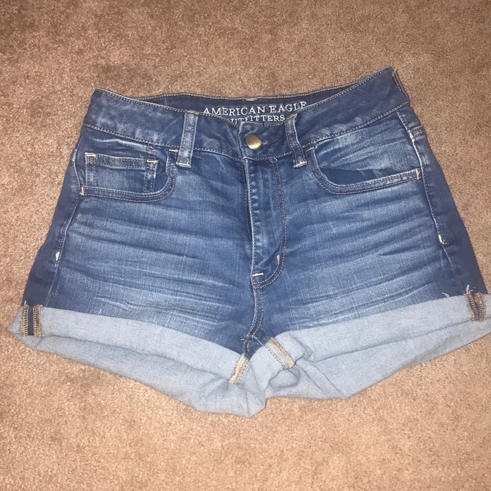 Medium Wash Jean Shorts